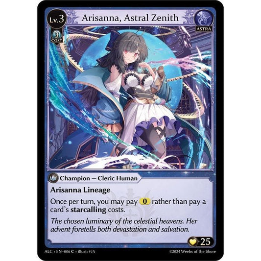Image for Arisanna, Astral Zenith (006) (ALCSD) - Grand Archive TCG
