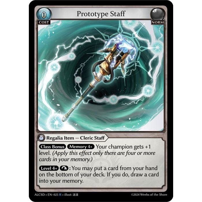 Image for Prototype Staff (025) (ALCSD) - Grand Archive TCG