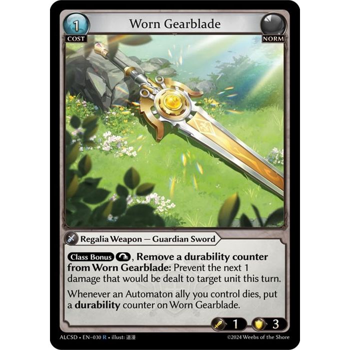 Image for Worn Gearblade (030) (ALCSD) - Grand Archive TCG
