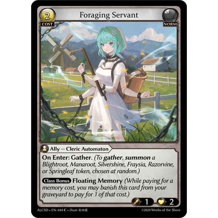 Image for Foraging Servant (044) (ALCSD) - Grand Archive TCG