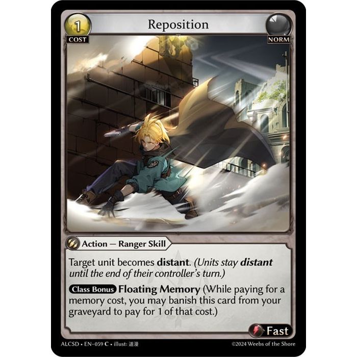 Image for Reposition (059) (ALCSD) - Grand Archive TCG