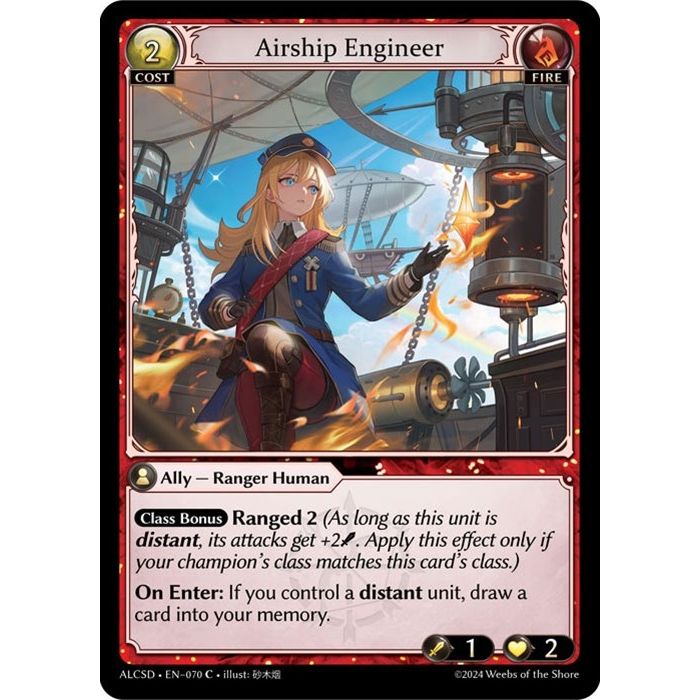 Image for Airship Engineer (070) (ALCSD) - Grand Archive TCG