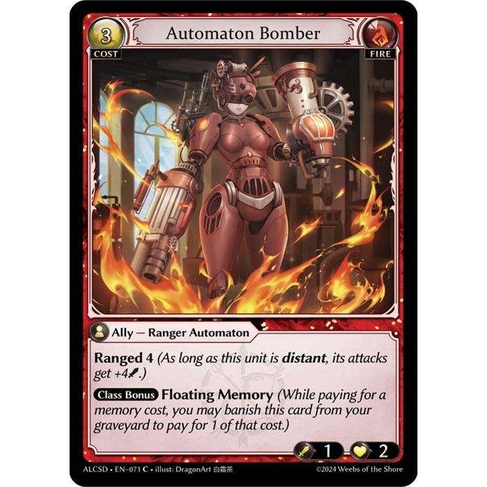 Image for Automaton Bomber (071) (ALCSD) - Grand Archive TCG