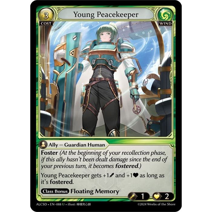 Image for Young Peacekeeper (088) (ALCSD) - Grand Archive TCG