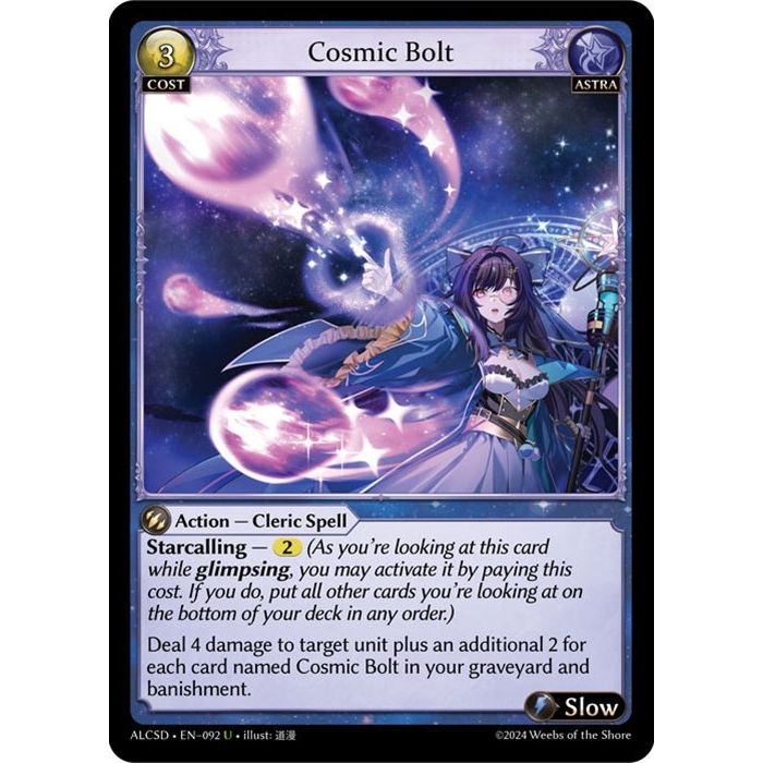 Image for Cosmic Bolt (092) (ALCSD) - Grand Archive TCG