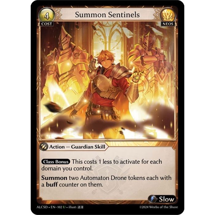 Image for Summon Sentinels (102) (ALCSD) - Grand Archive TCG