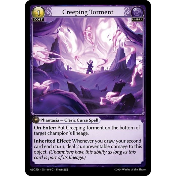 Image for Creeping Torment (104) (ALCSD) - Grand Archive TCG