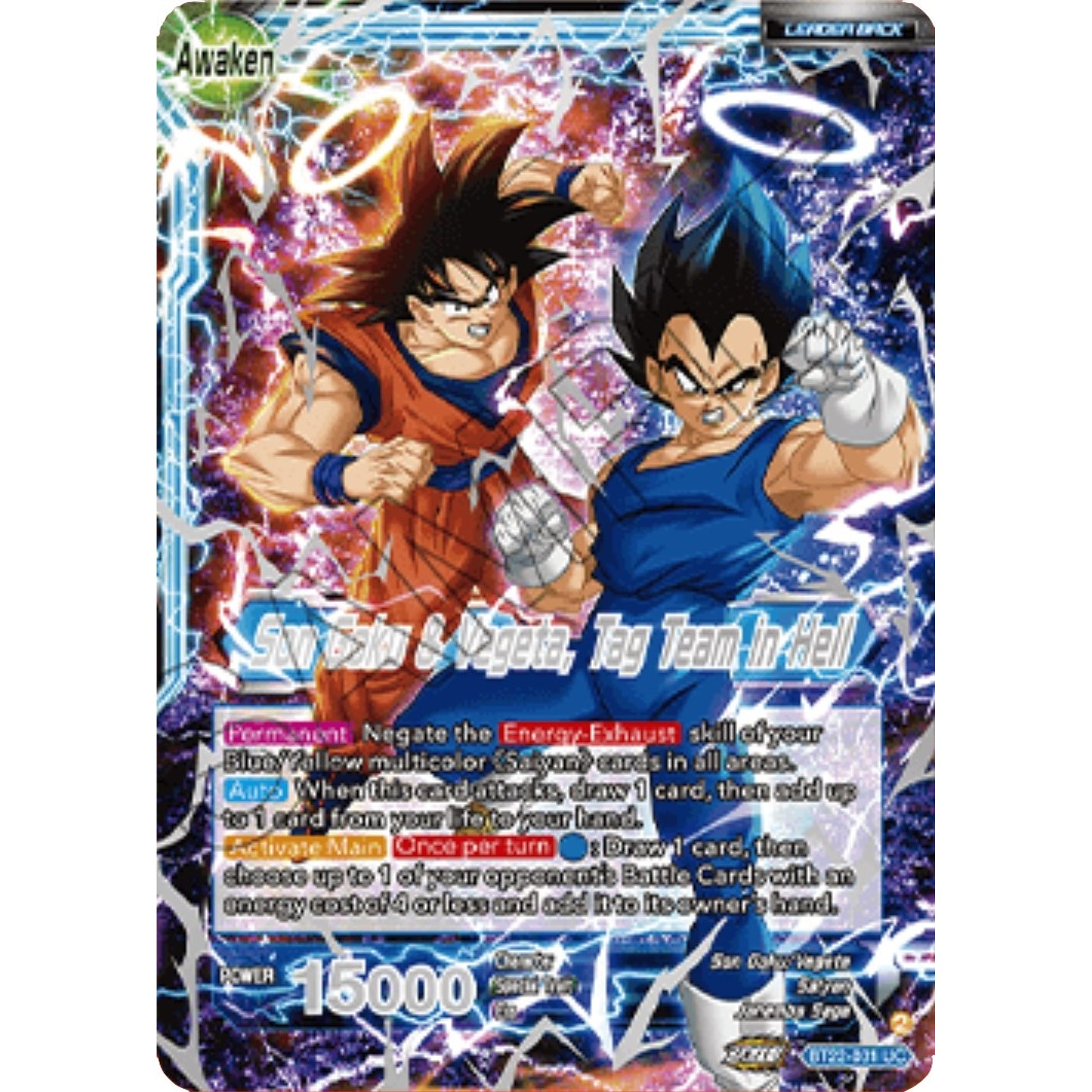 Image for Son Goku // Son Goku & Vegeta, Tag Team in Hell (2023 Championship Finals) (BT22-031) (TPR) - Dragon Ball Super: Masters