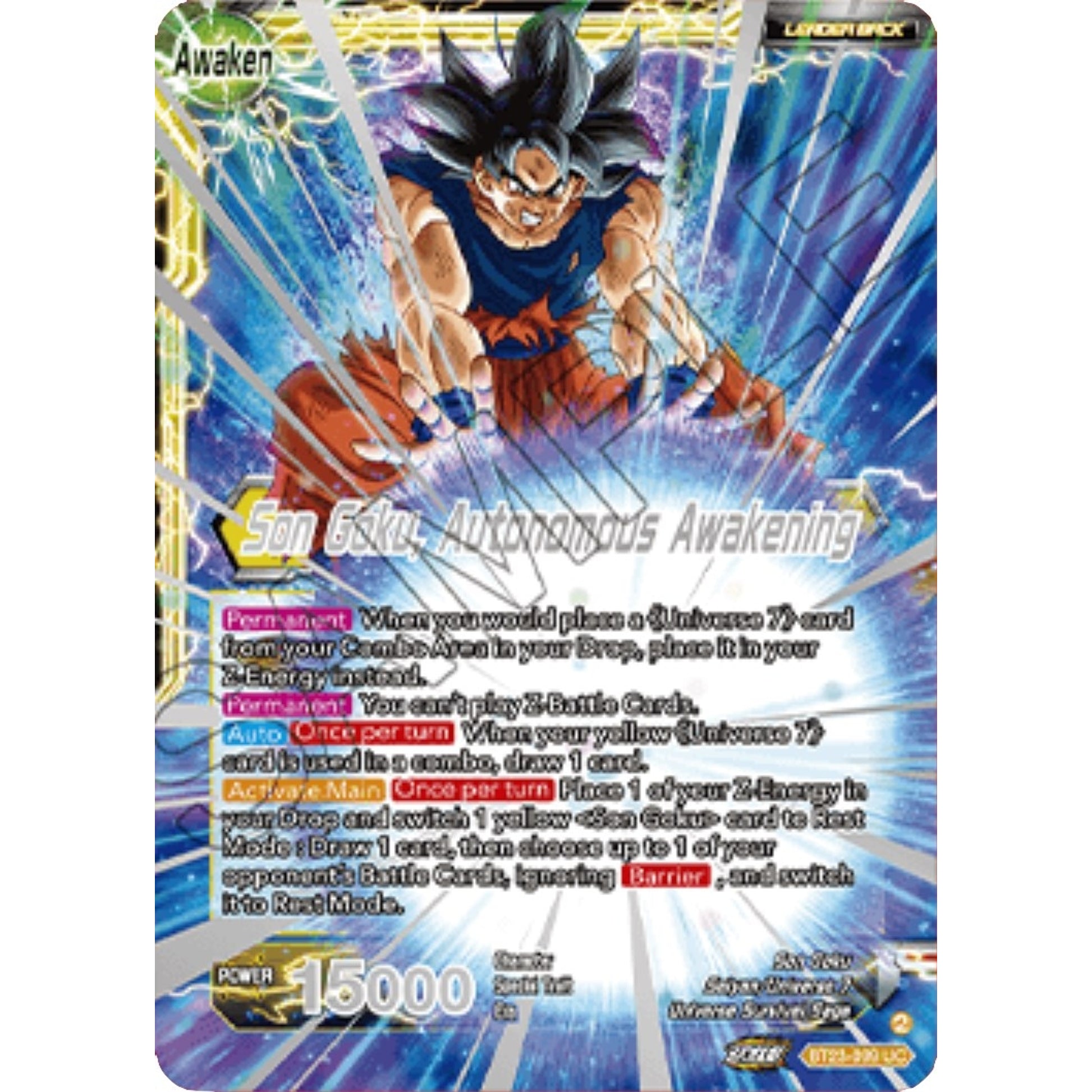 Image for SSB Son Goku // Son Goku, Autonomous Awakening (2023 Championship Finals) (BT23-099) (TPR) - Dragon Ball Super: Masters