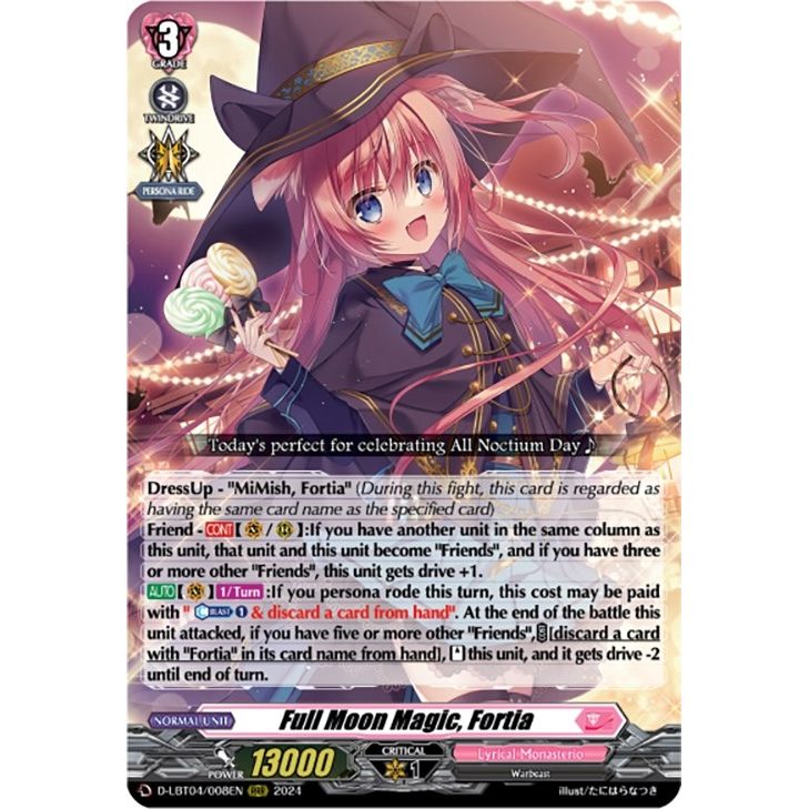 Image for Full Moon Magic, Fortia (D-LBT04/008EN) (D-LBT04) - Cardfight Vanguard