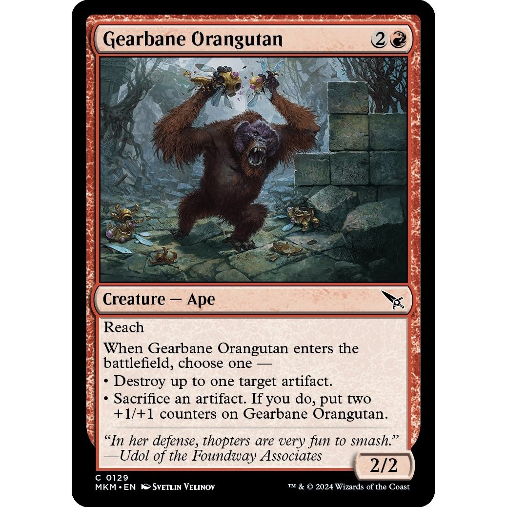 Image for Gearbane Orangutan (129) (MKM) - Magic: The Gathering