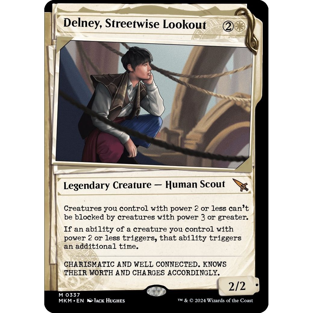 Image for Delney, Streetwise Lookout (Showcase) (337) (MKM) - Magic: The Gathering