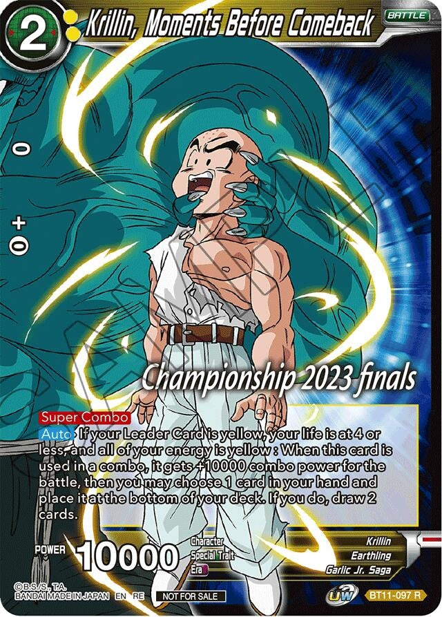 Image for Krillin, Moments Before Comeback (2023 Championship Finals Celebration Pack) (BT11-097) (TPR) - Dragon Ball Super: Masters