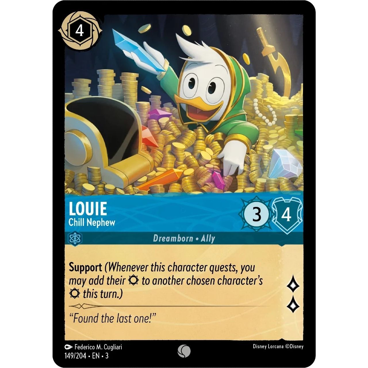 Image for Louie - Chill Nephew (149/204) (3) - Disney Lorcana