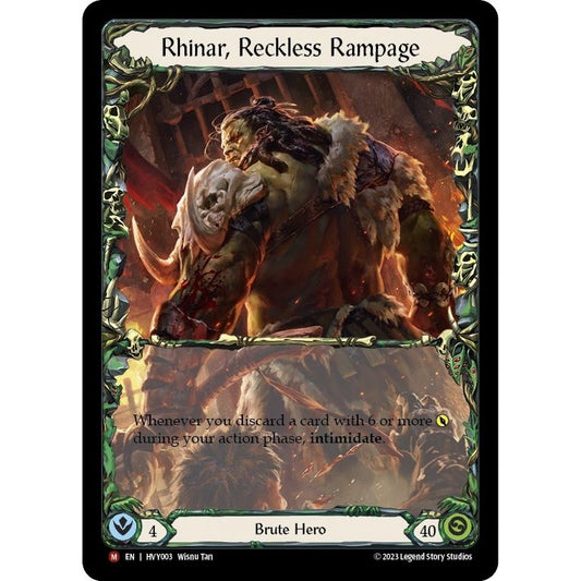 Image for Rhinar, Reckless Rampage (HVY003) (HVY) - Flesh and Blood TCG