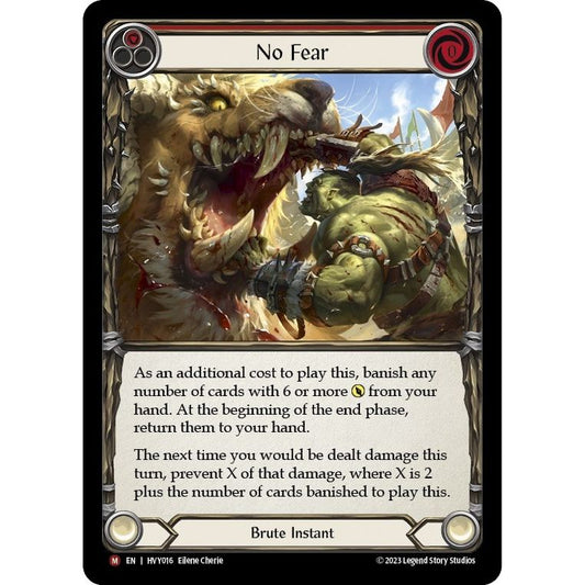 Image for No Fear (HVY016) (HVY) - Flesh and Blood TCG