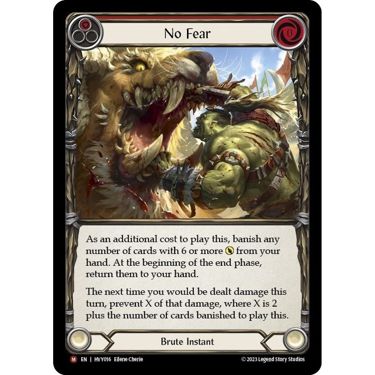 Image for No Fear (HVY016) (HVY) - Flesh and Blood TCG