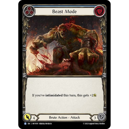 Image for Beast Mode (Blue) (HVY019) (HVY) - Flesh and Blood TCG