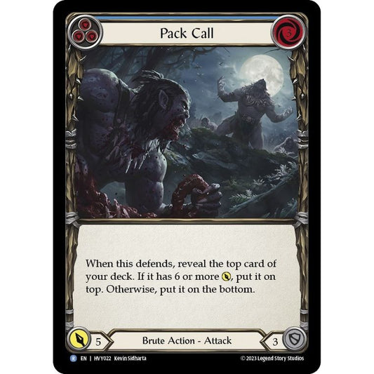 Image for Pack Call (Blue) (HVY022) (HVY) - Flesh and Blood TCG