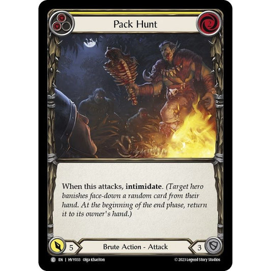 Image for Pack Hunt (Yellow) (HVY033) (HVY) - Flesh and Blood TCG
