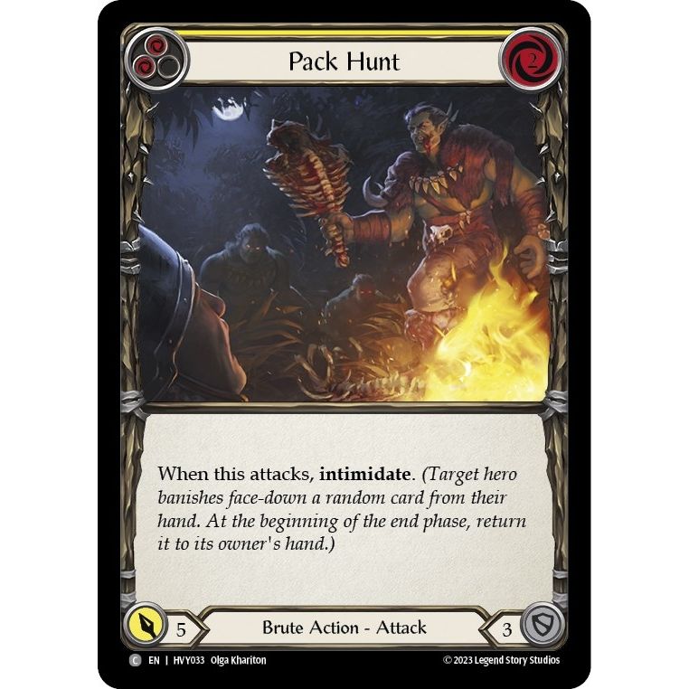 Image for Pack Hunt (Yellow) (HVY033) (HVY) - Flesh and Blood TCG