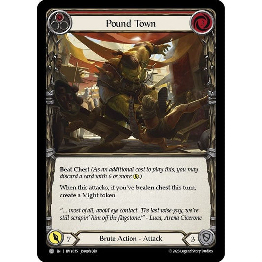 Image for Pound Town (Red) (HVY035) (HVY) - Flesh and Blood TCG