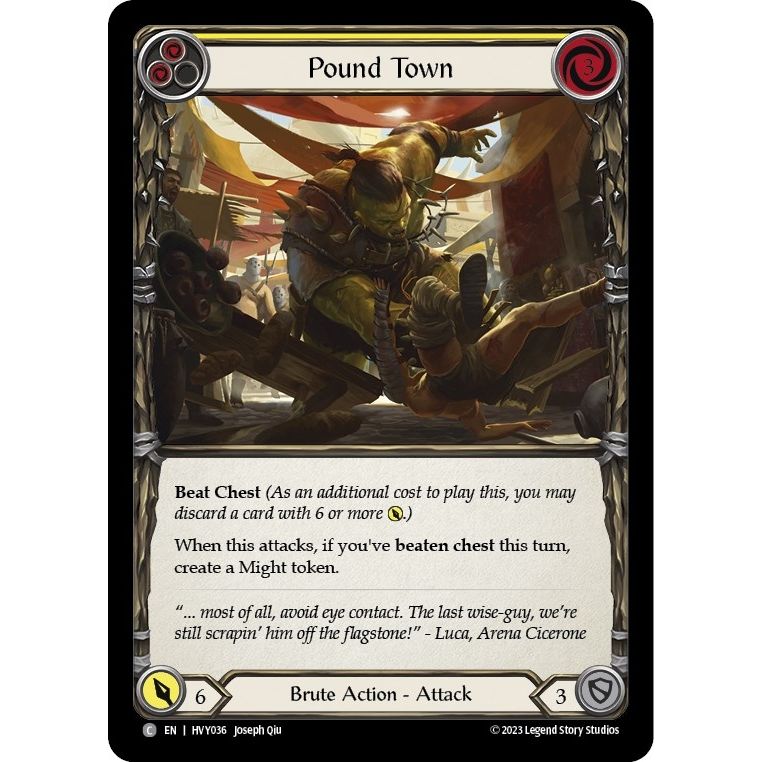Image for Pound Town (Yellow) (HVY036) (HVY) - Flesh and Blood TCG
