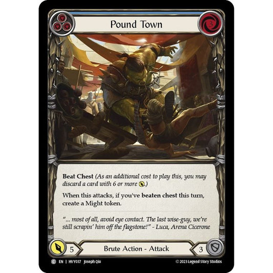 Image for Pound Town (Blue) (HVY037) (HVY) - Flesh and Blood TCG