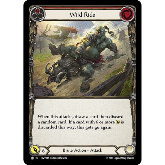 Image for Wild Ride (Red) (HVY038) (HVY) - Flesh and Blood TCG