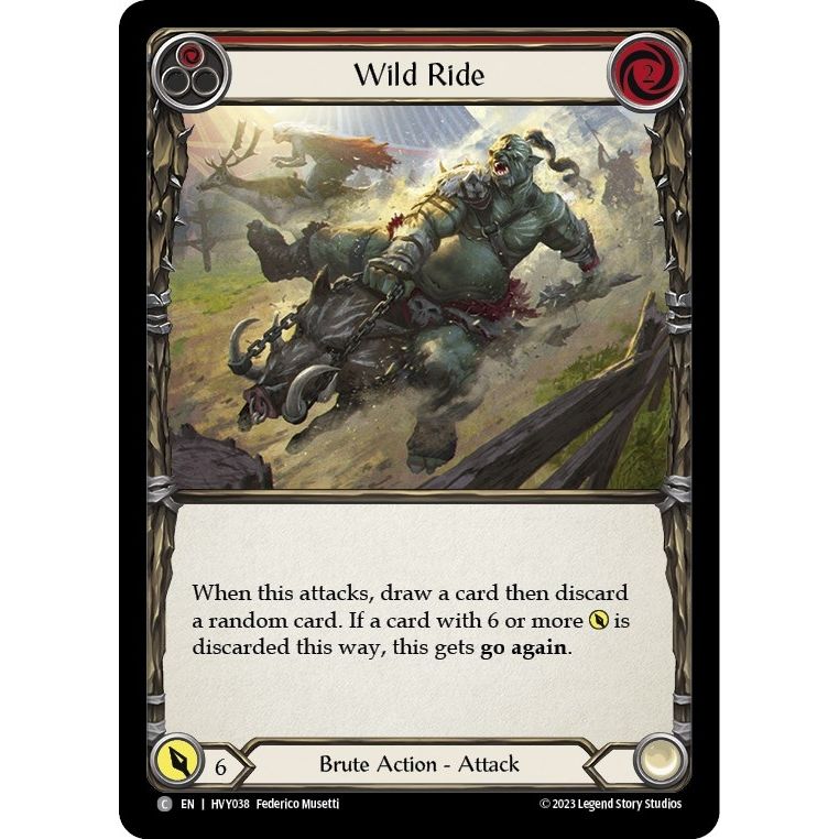 Image for Wild Ride (Red) (HVY038) (HVY) - Flesh and Blood TCG