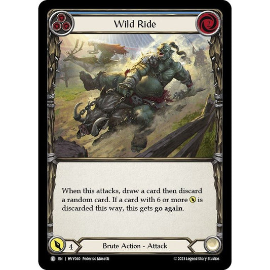 Image for Wild Ride (Blue) (HVY040) (HVY) - Flesh and Blood TCG