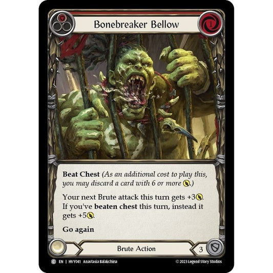 Image for Bonebreaker Bellow (Red) (HVY041) (HVY) - Flesh and Blood TCG