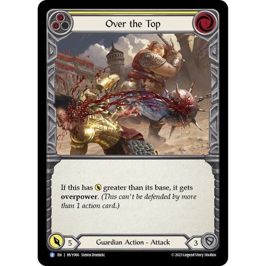 Image for Over the Top (Yellow) (HVY066) (HVY) - Flesh and Blood TCG