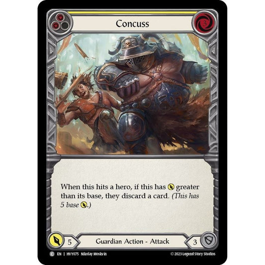 Image for Concuss (Yellow) (HVY075) (HVY) - Flesh and Blood TCG