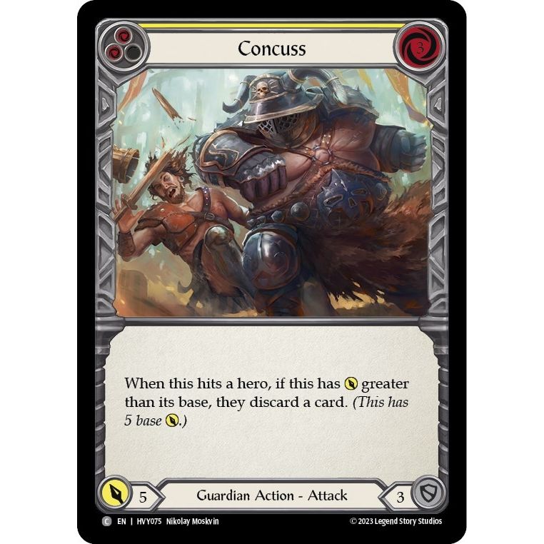 Image for Concuss (Yellow) (HVY075) (HVY) - Flesh and Blood TCG