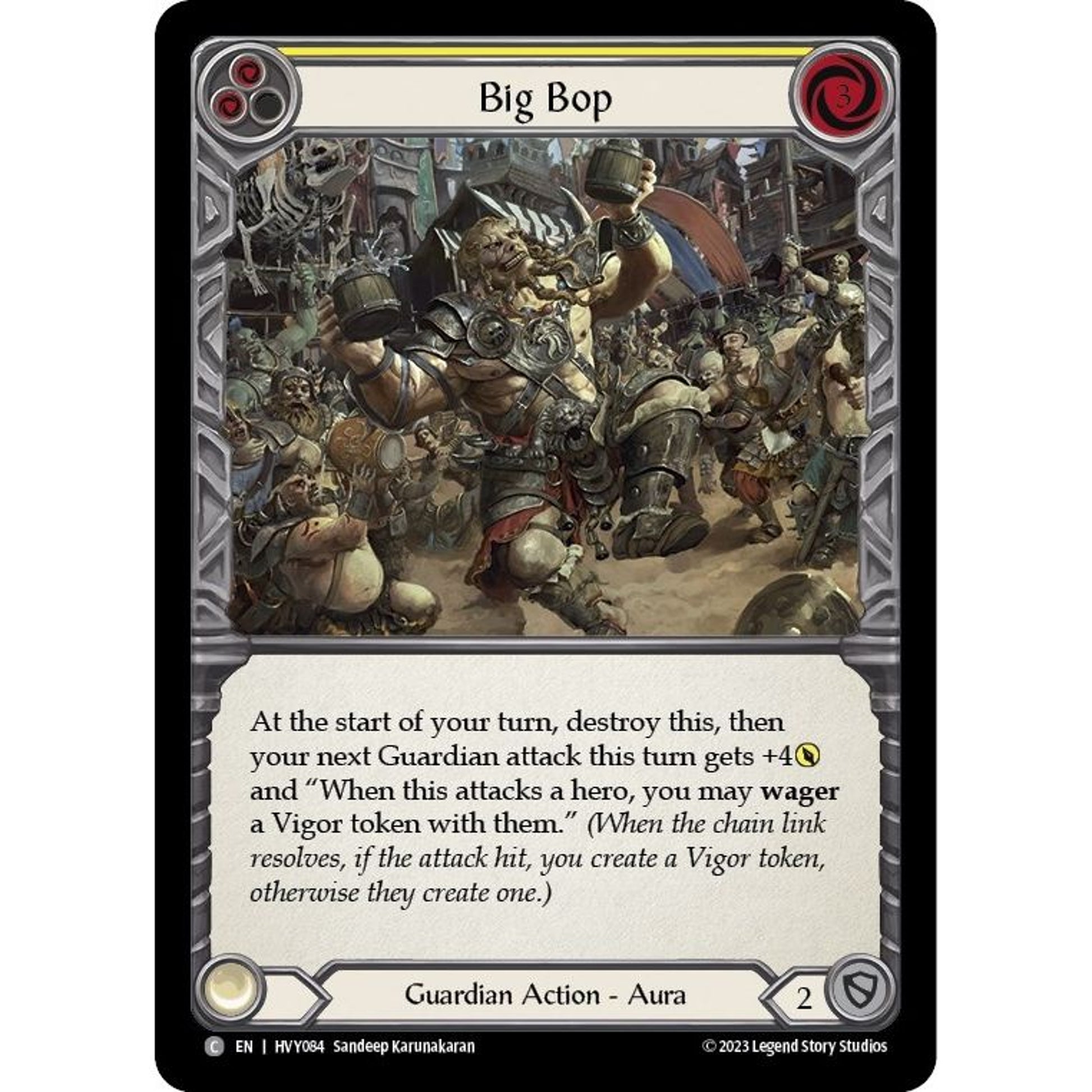 Image for Big Bop (Yellow) (HVY084) (HVY) - Flesh and Blood TCG