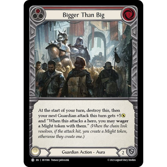 Image for Bigger Than Big (Red) (HVY086) (HVY) - Flesh and Blood TCG