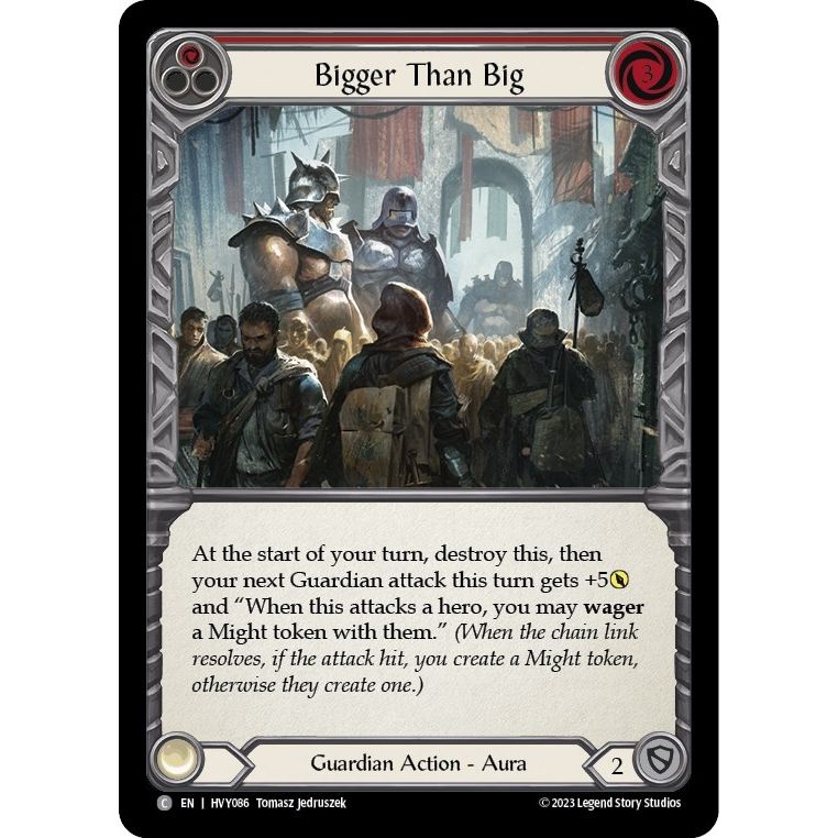 Image for Bigger Than Big (Red) (HVY086) (HVY) - Flesh and Blood TCG
