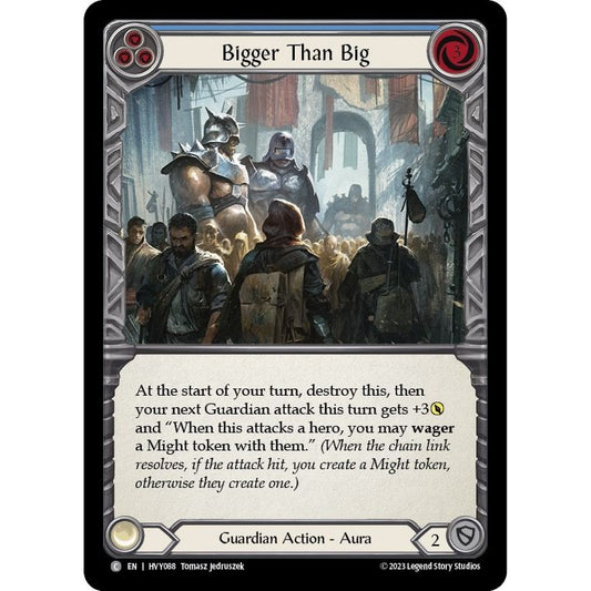 Image for Bigger Than Big (Blue) (HVY088) (HVY) - Flesh and Blood TCG