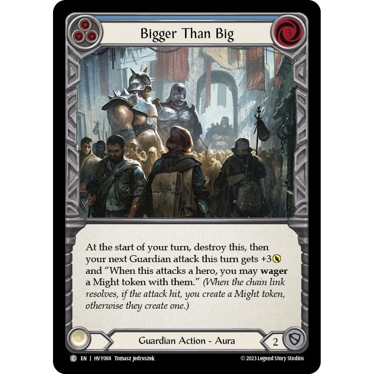 Image for Bigger Than Big (Blue) (HVY088) (HVY) - Flesh and Blood TCG