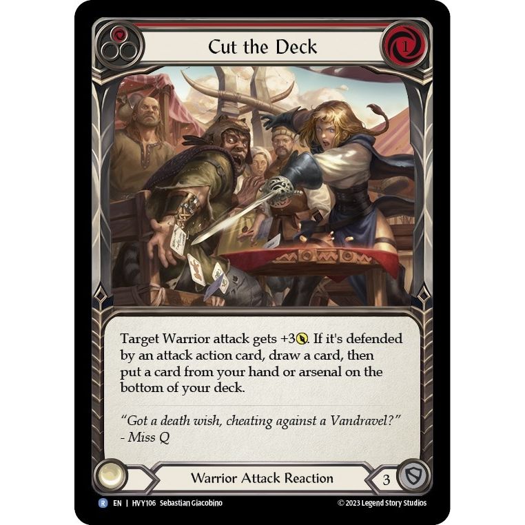 Image for Cut the Deck (Red) (HVY106) (HVY) - Flesh and Blood TCG