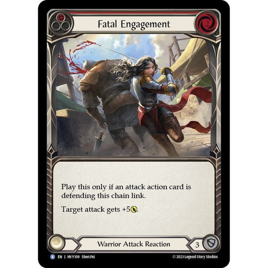 Image for Fatal Engagement (Red) (HVY109) (HVY) - Flesh and Blood TCG