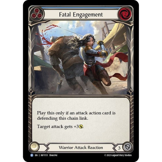 Image for Fatal Engagement (Blue) (HVY111) (HVY) - Flesh and Blood TCG