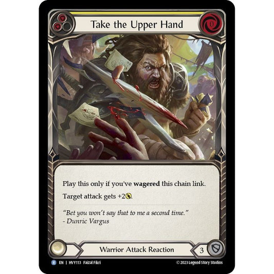 Image for Take the Upper Hand (Yellow) (HVY113) (HVY) - Flesh and Blood TCG