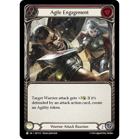 Image for Agile Engagement (Red) (HVY115) (HVY) - Flesh and Blood TCG