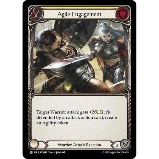Image for Agile Engagement (Yellow) (HVY116) (HVY) - Flesh and Blood TCG