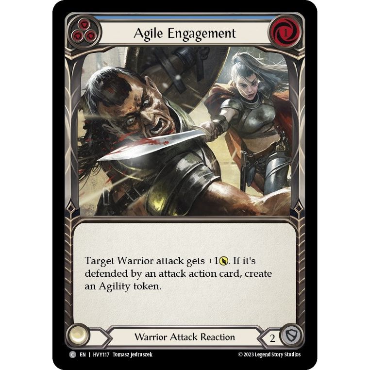 Image for Agile Engagement (Blue) (HVY117) (HVY) - Flesh and Blood TCG