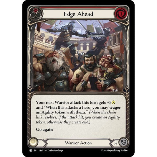 Image for Edge Ahead (Red) (HVY124) (HVY) - Flesh and Blood TCG