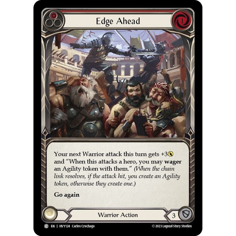 Image for Edge Ahead (Red) (HVY124) (HVY) - Flesh and Blood TCG