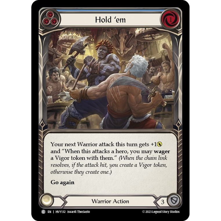 Image for Hold 'em (Blue) (HVY132) (HVY) - Flesh and Blood TCG